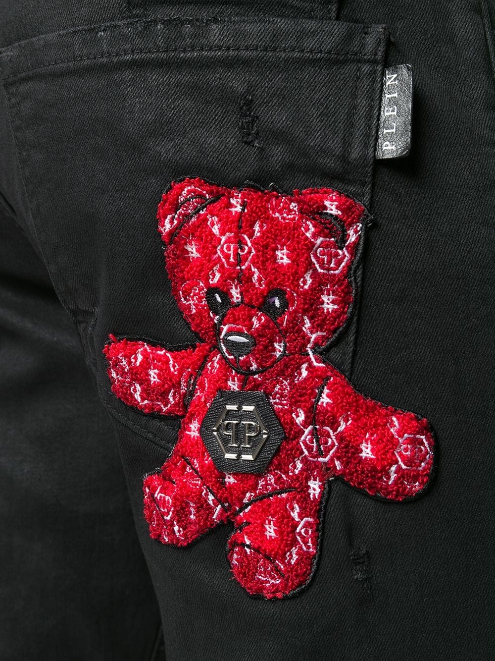 Teddy Bear print jeans - 5