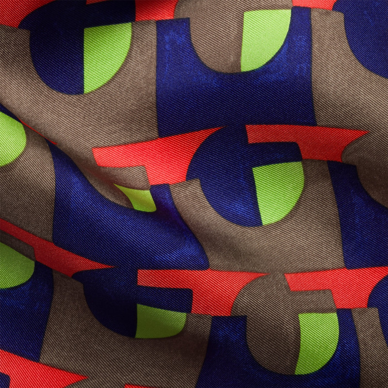 Miu Miu Printed silk scarf outlook