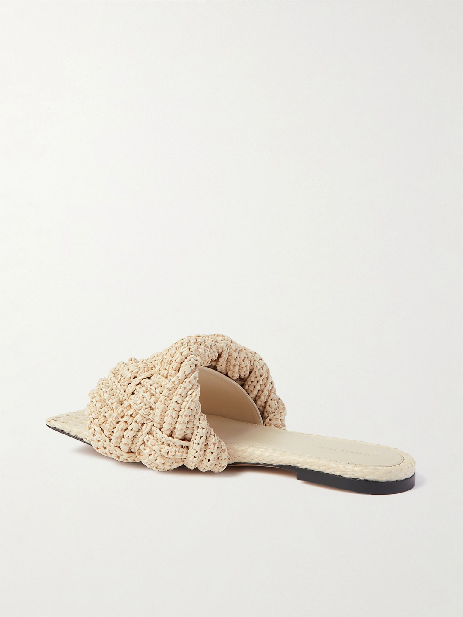 Lido leather slides Beige - 3