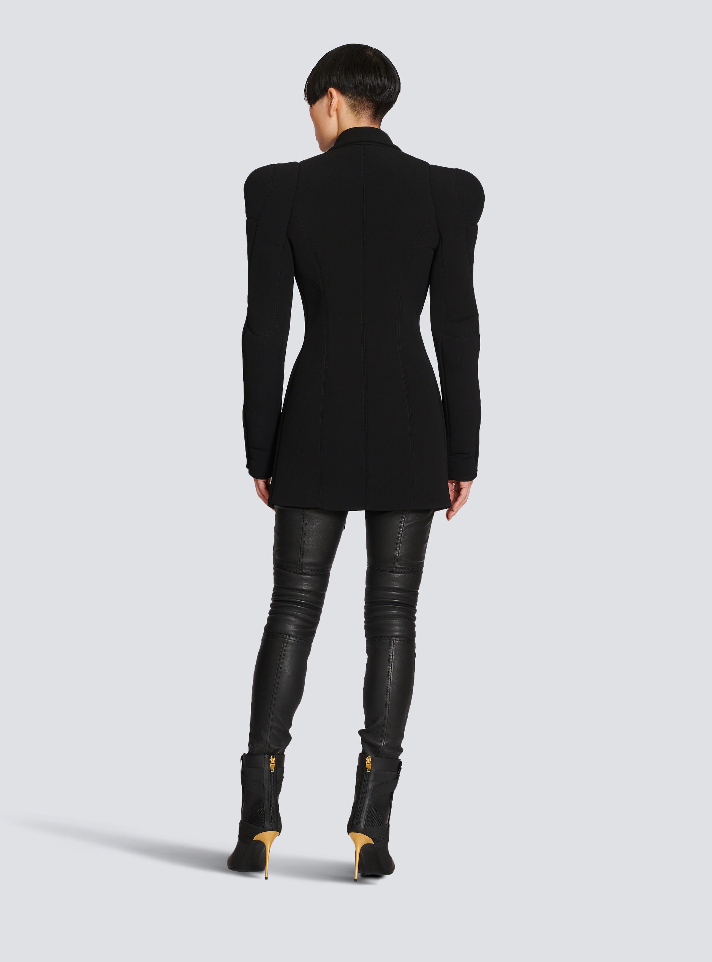 Long wool blazer - 4