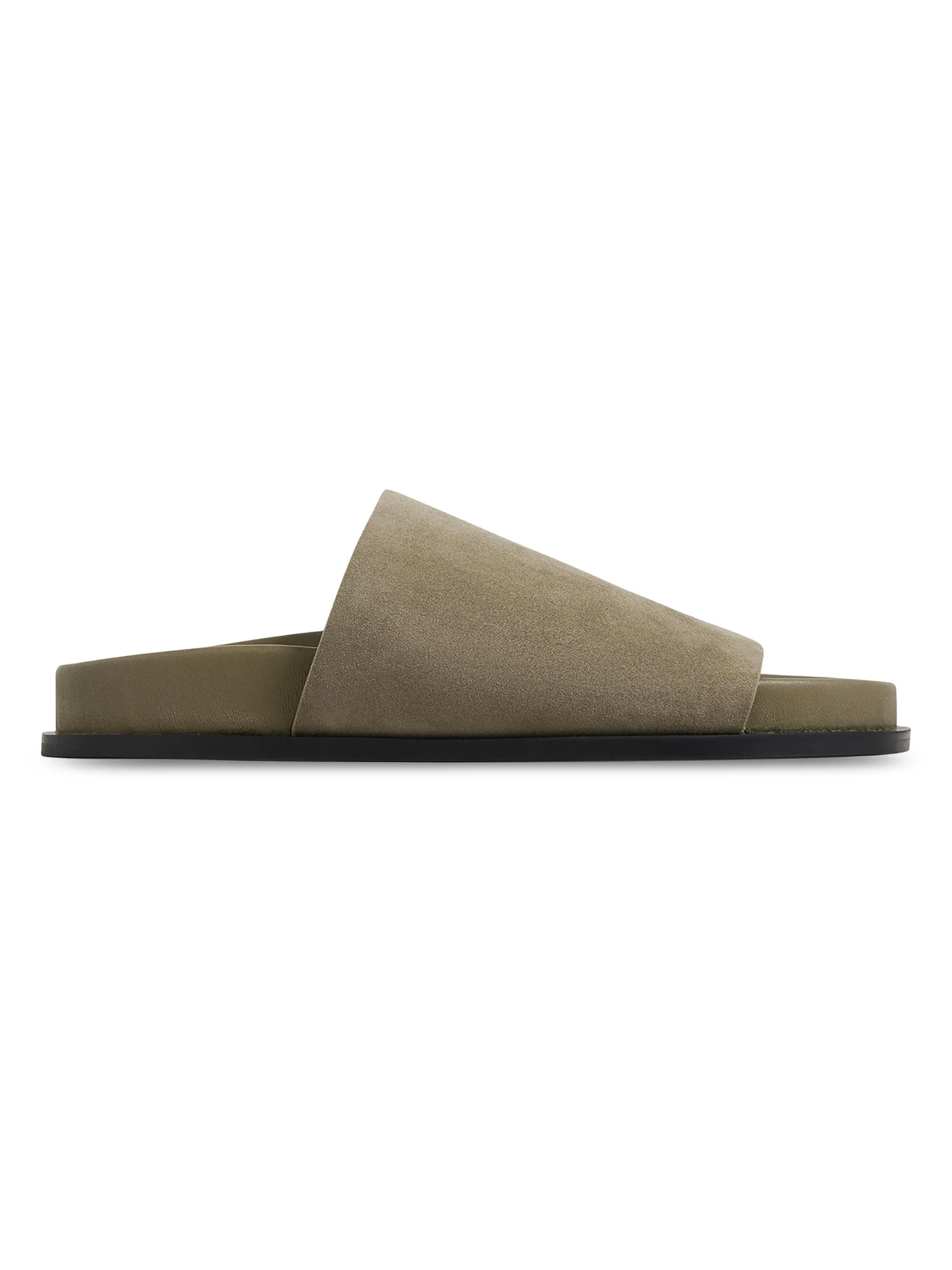 A. Emery Women's Luca Suede Slides - Olive Suede - 1