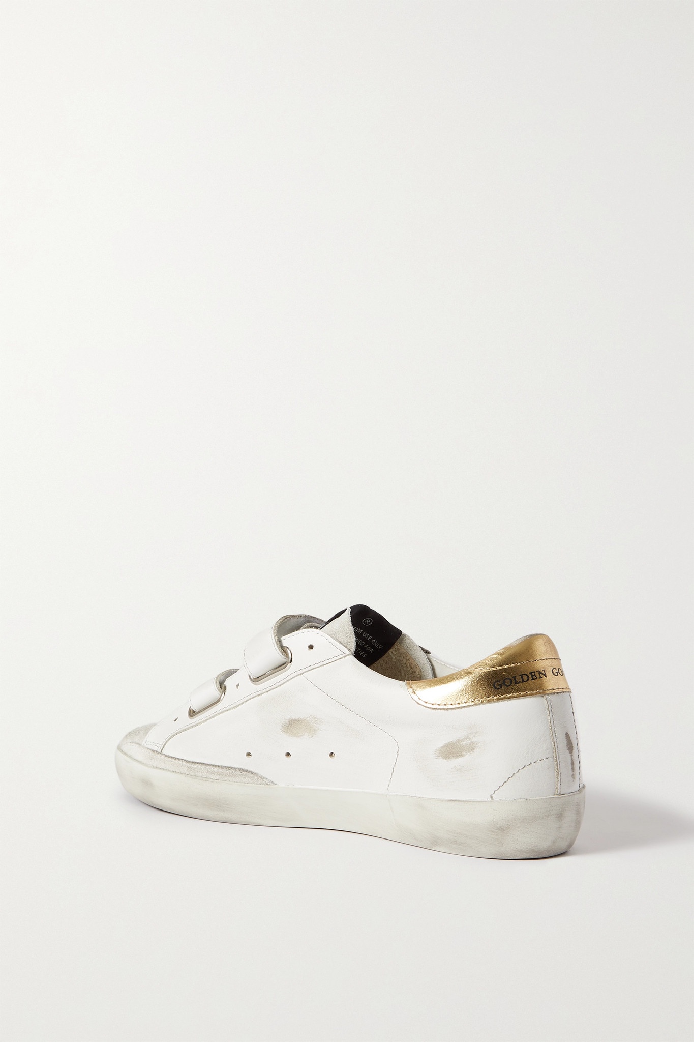 Old School distressed leather sneakers White - 3