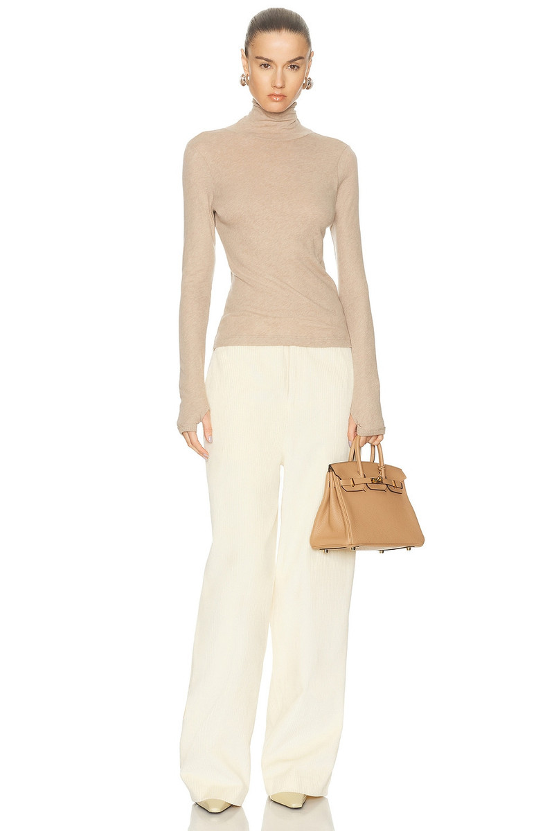 Enza Costa Cashmere Jersey New Classic Turtleneck Sweater outlook