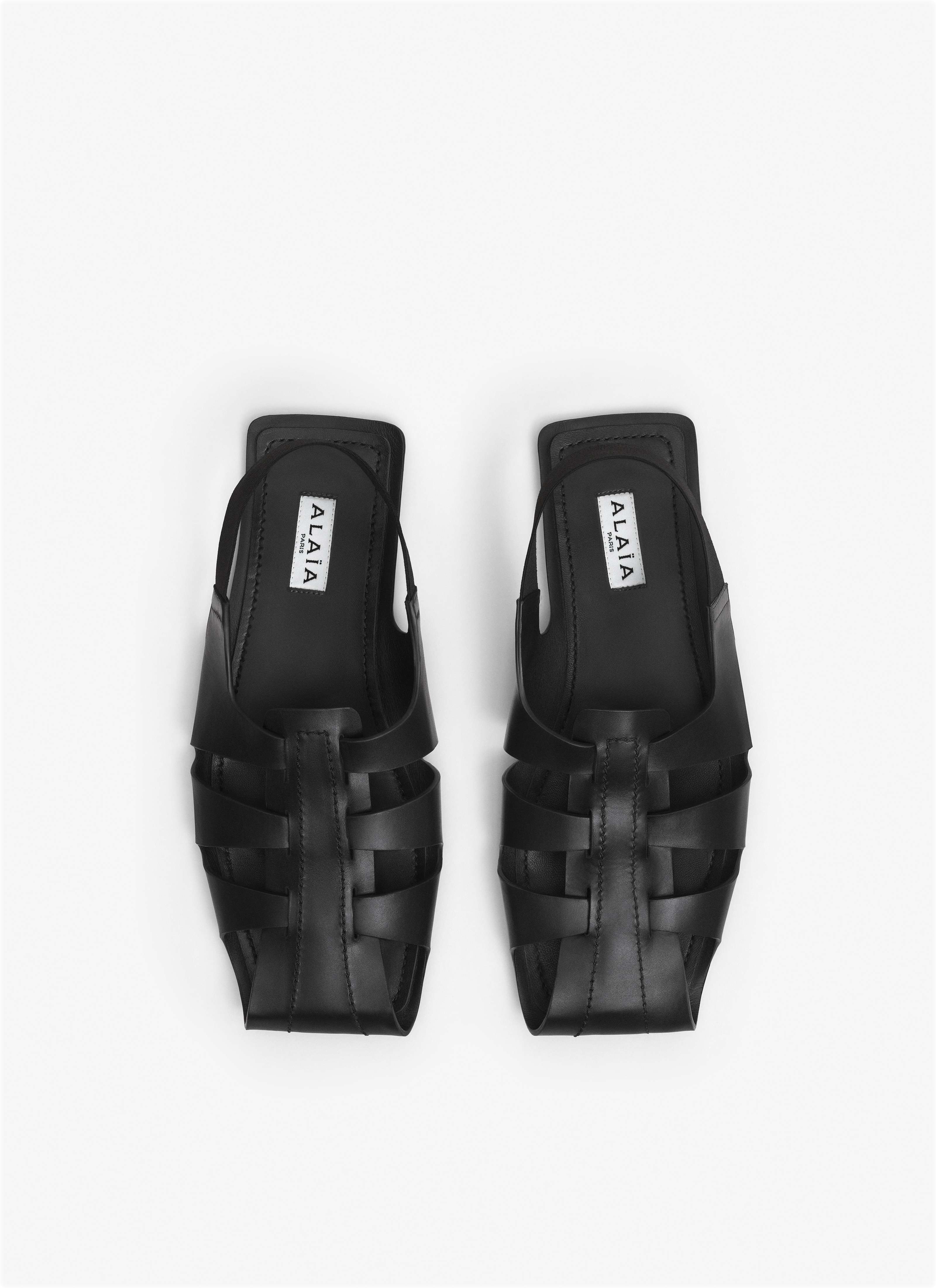FOLDED FLAT SANDALS IN CALFSKIN - 3