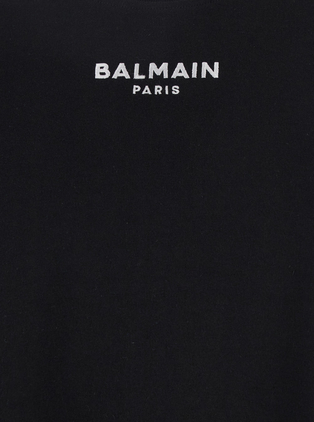 Balmain Men Black Crewneck Sleeveless Top With Logo Lettering Embroidery On The Front In Cotton Man - 3