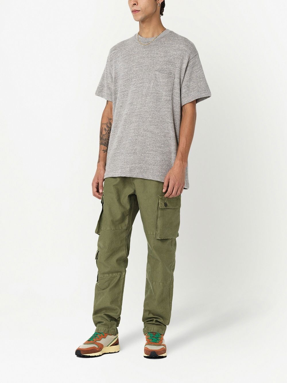 side cargo-pocket detail trousers - 3