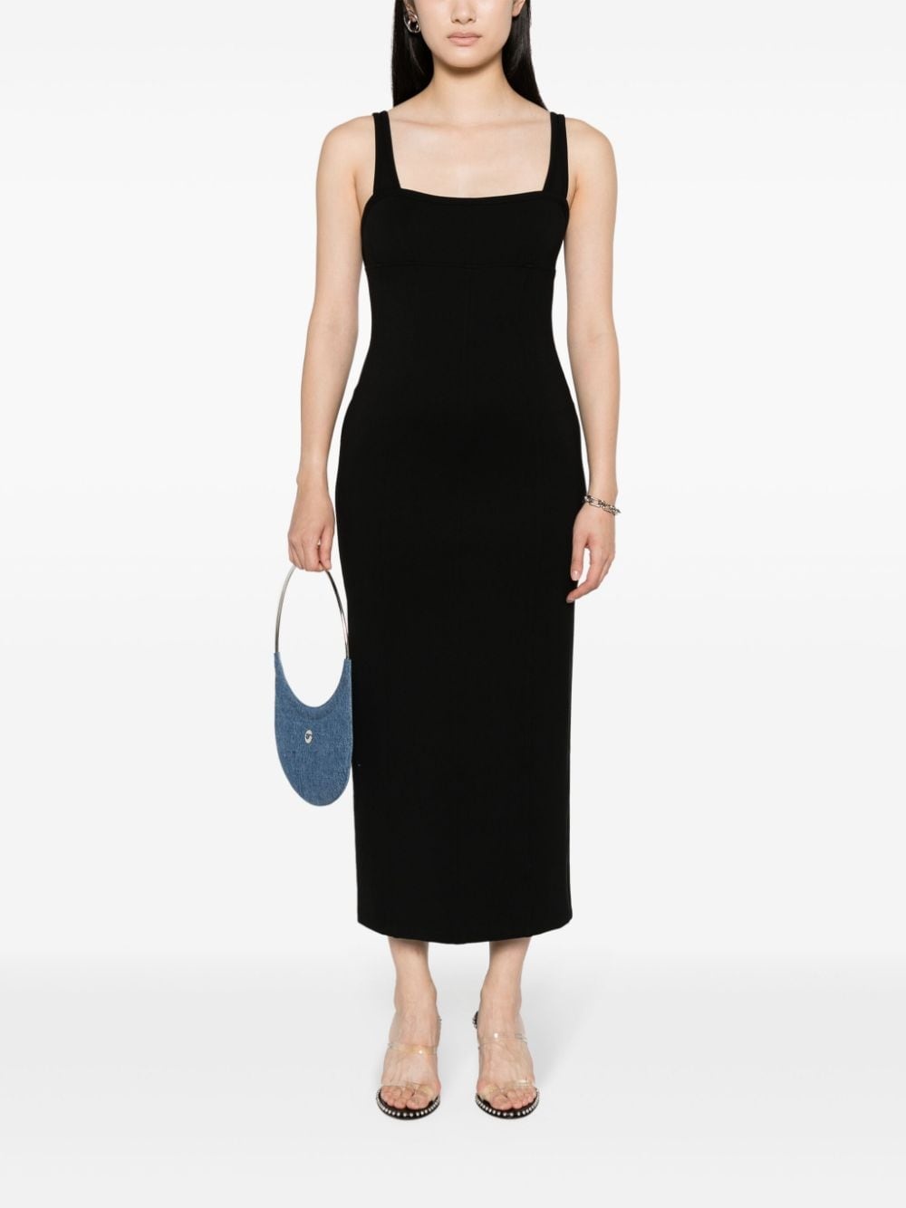 cut-out sweetheart-neck maxi dress - 2