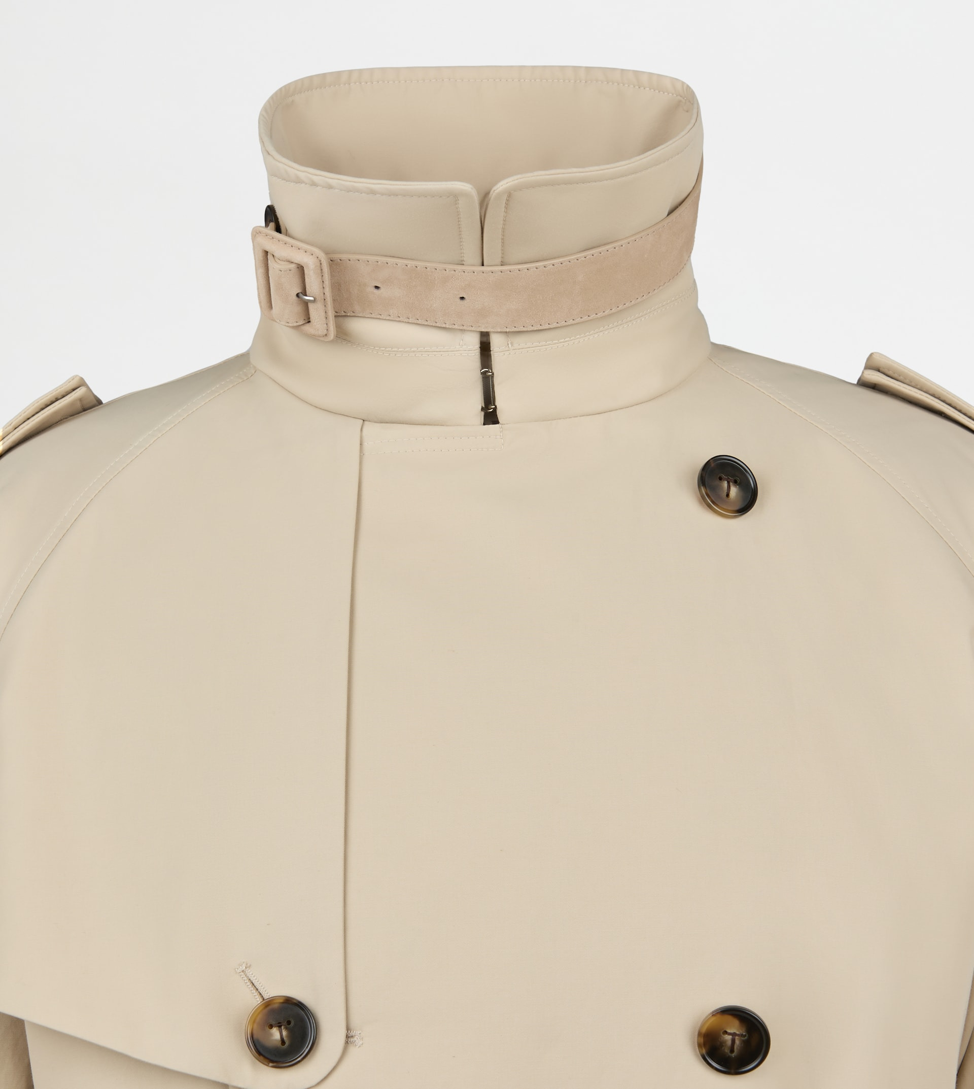 TRENCH COAT IN TECHNICAL COTTON - BEIGE - 7