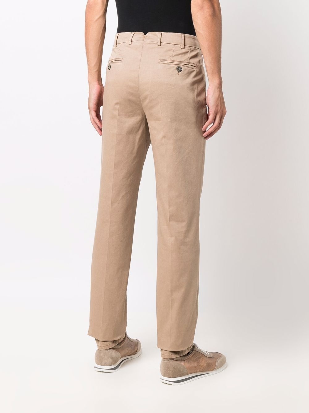 mid-rise straight-leg trousers - 4