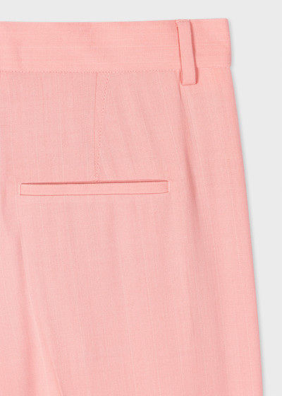 Paul Smith Pink Pinstripe Straight-Leg Trousers outlook