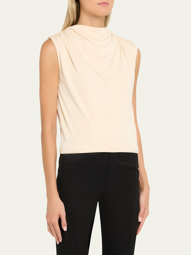ANNA QUAN Emi Draped Jersey Top outlook