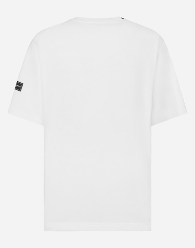Dolce & Gabbana Short-sleeved T-shirt with DG logo patch outlook