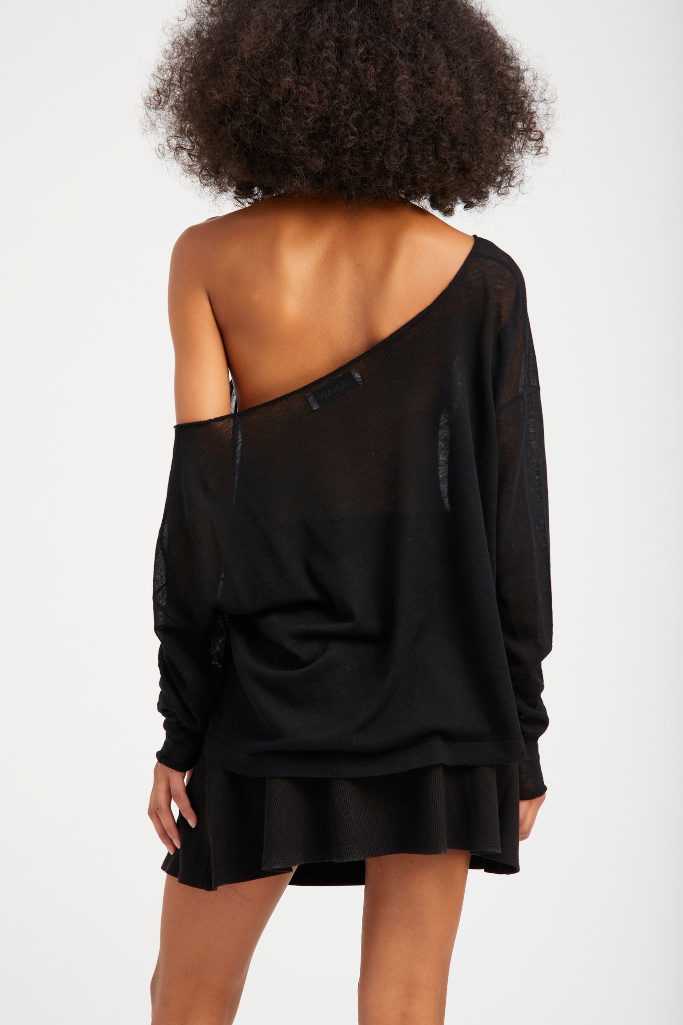 BLACK RIB JANE SKIRT - 6