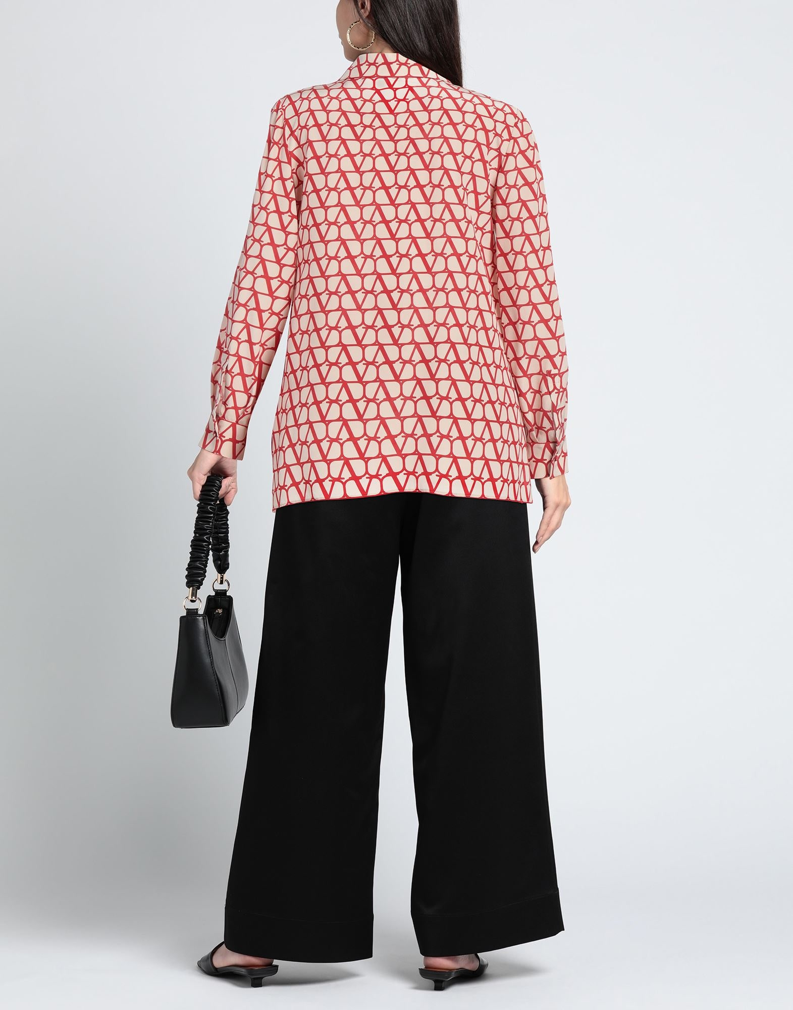 Red Women's Patterned Shirts & Blouses - 3