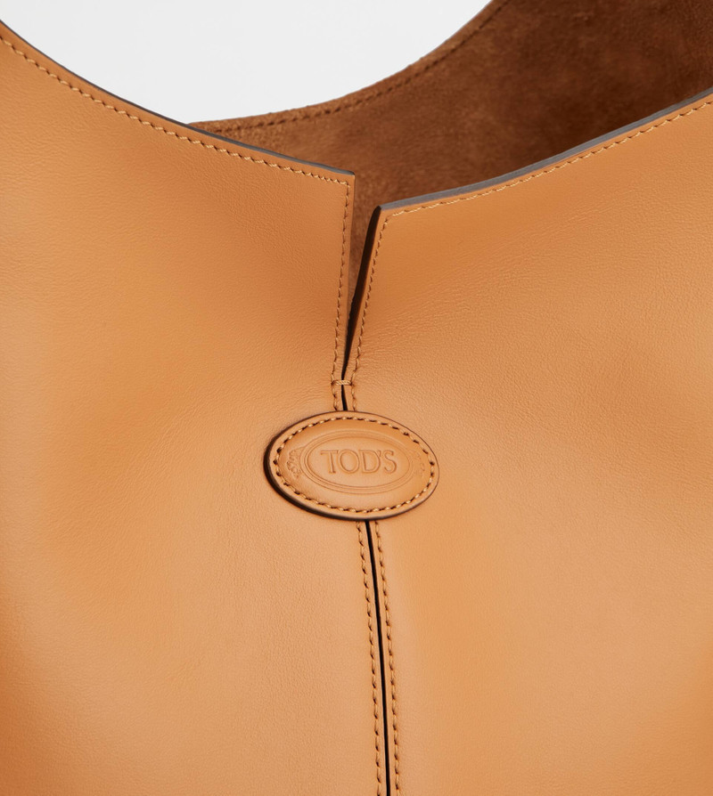 TOD'S DI BAG FOLIO SHOULDER BAG IN LEATHER SMALL - BROWN 6