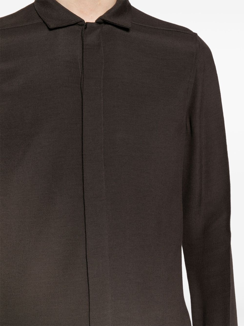 plain long-sleeve shirt - 5