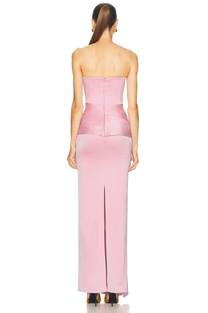 ALEX PERRY Strapless Drape Sash Column Dress outlook