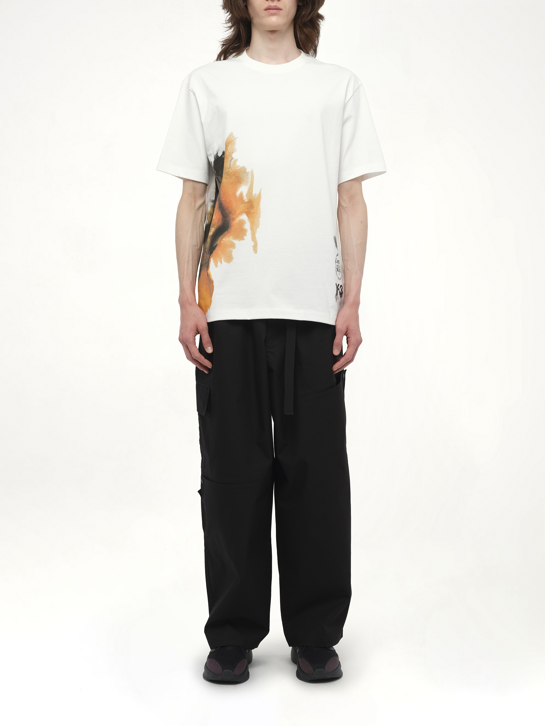 Watercolours Short Sleeve T-Shirt in White - 7