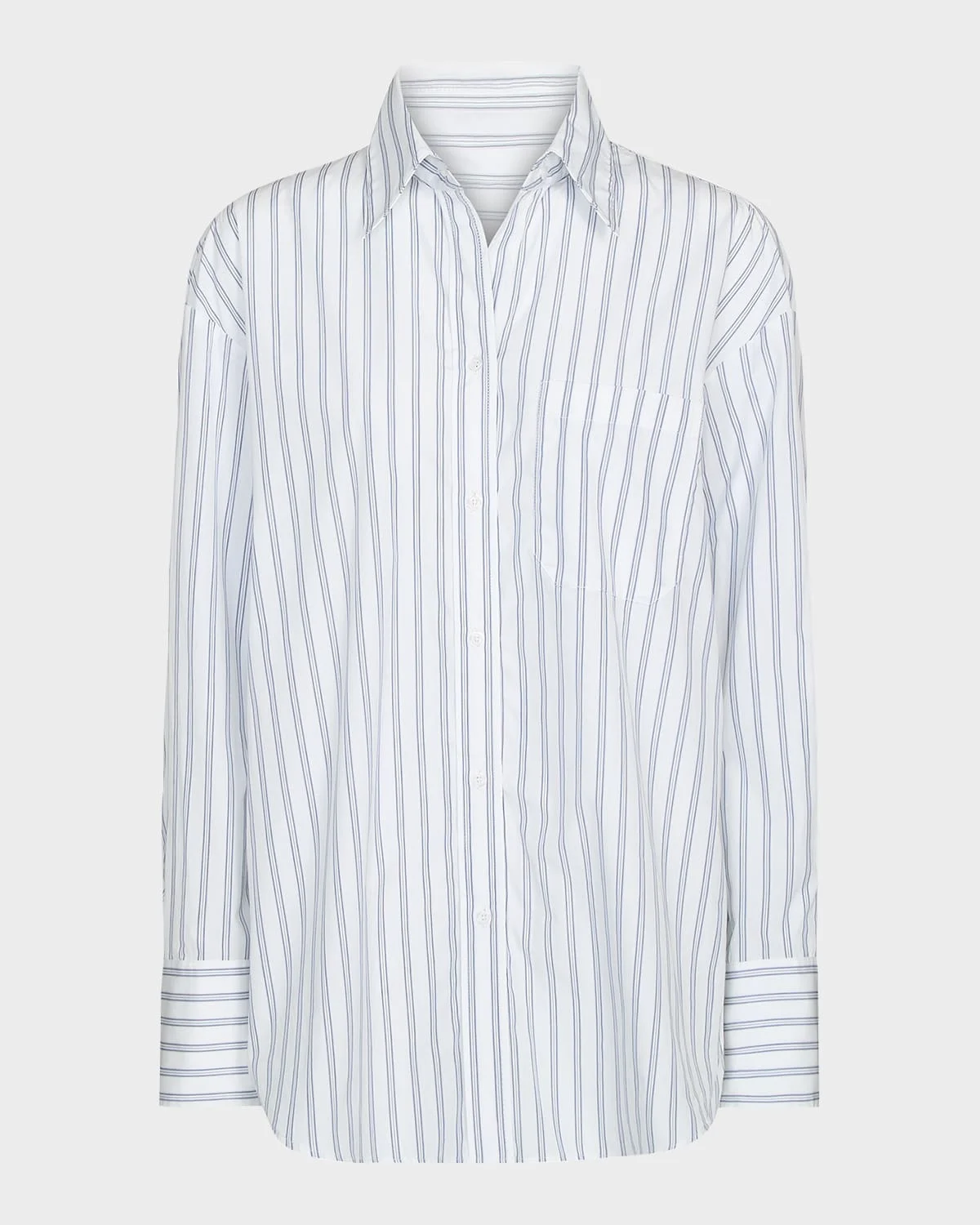 Big Joe Striped Cotton Button-Front Shirt - 1