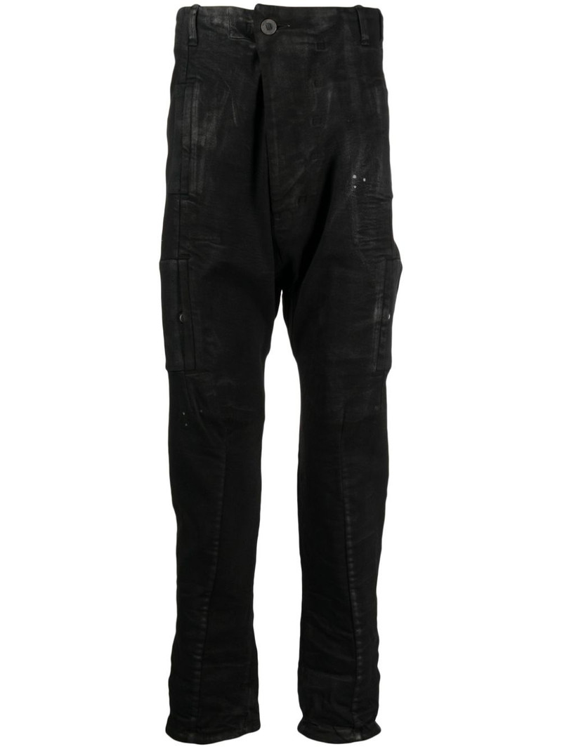 faded slim-cut jeans 1