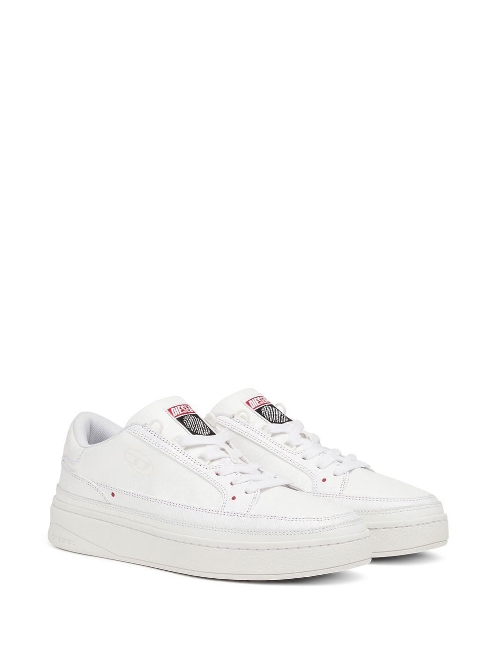 logo-patch low-top sneakers - 2