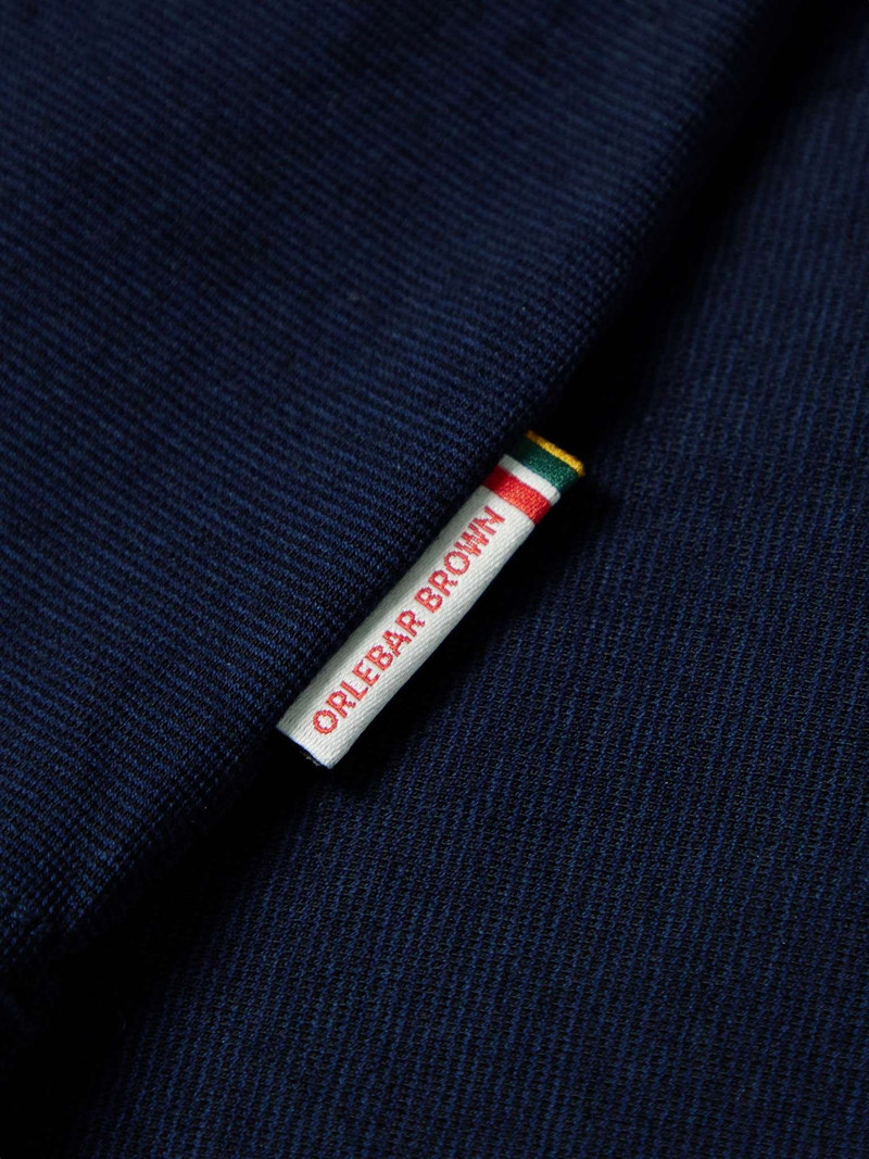 Dominic Striped Organic Cotton and Lyocell-Blend Polo Shirt 4