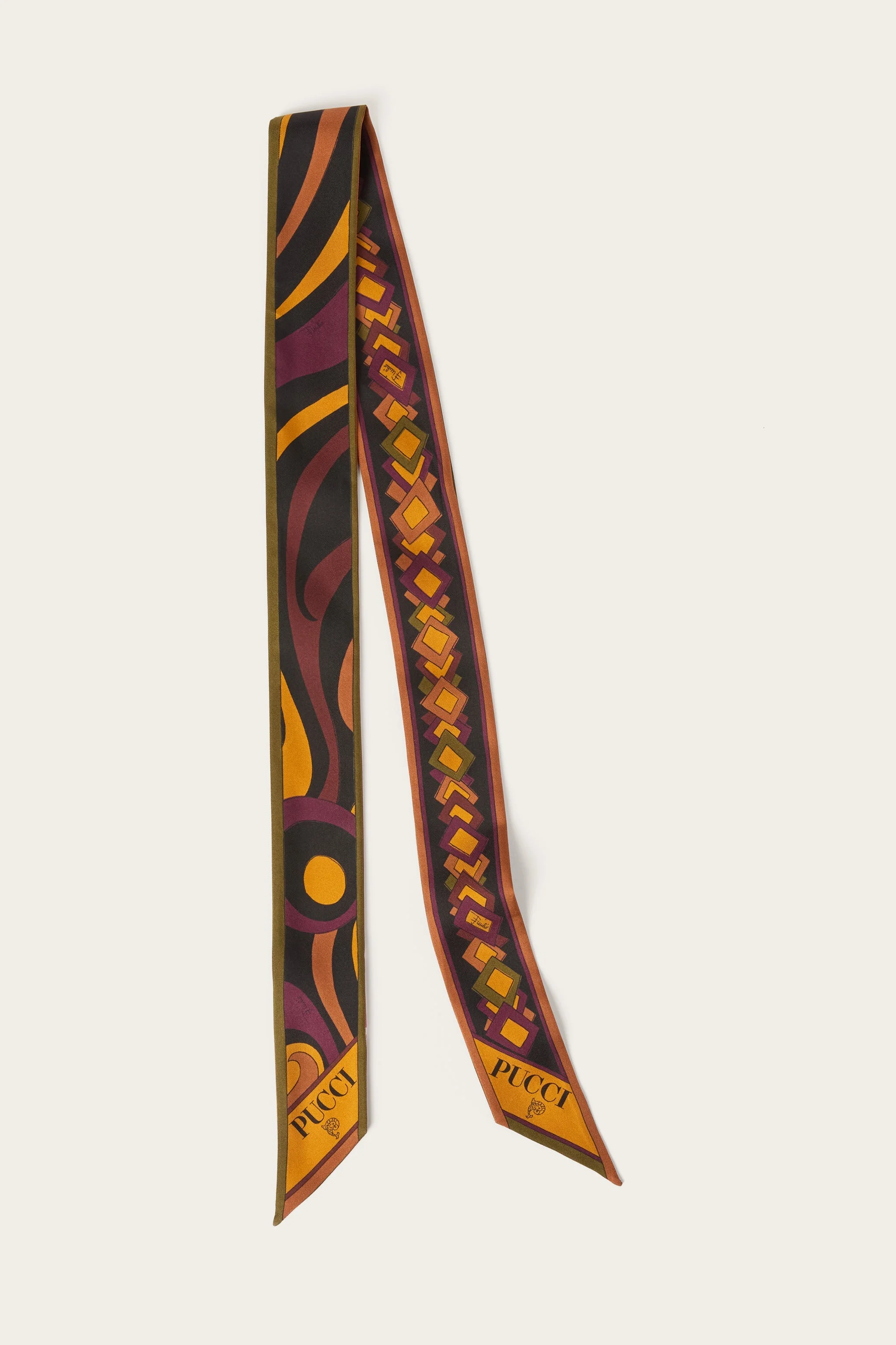 MIXED PRINT SILK BANDEAU - 1
