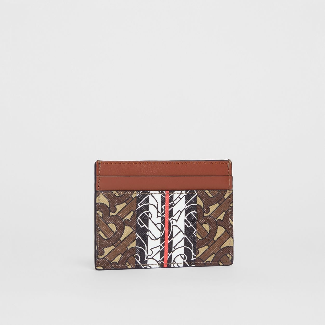 Monogram Stripe Print Card Case - 4