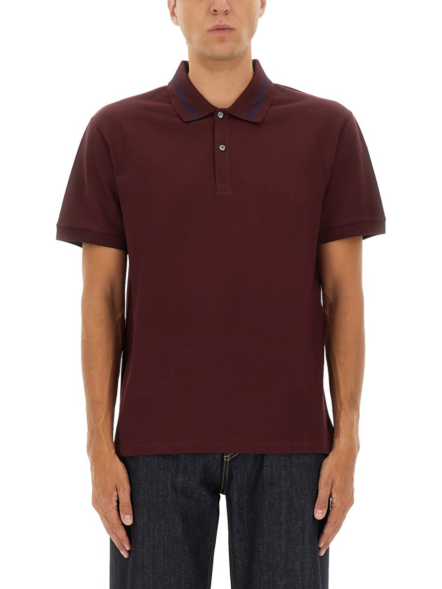 Polo Shirt With Logo On The Collar - 1