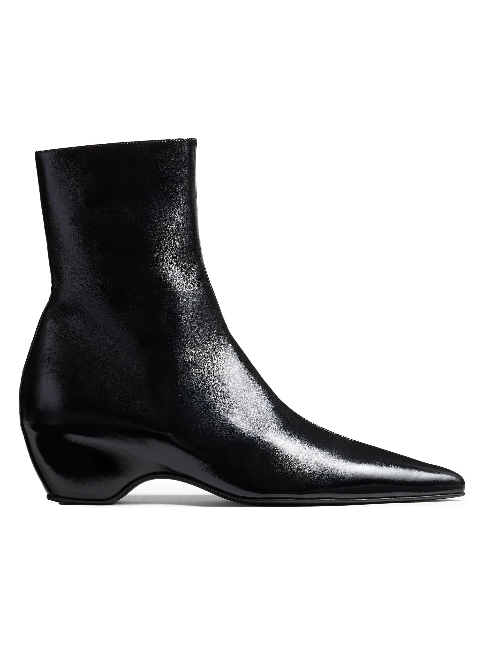 Arizona pointed-toe calf 가죽 발목 부츠 - 1