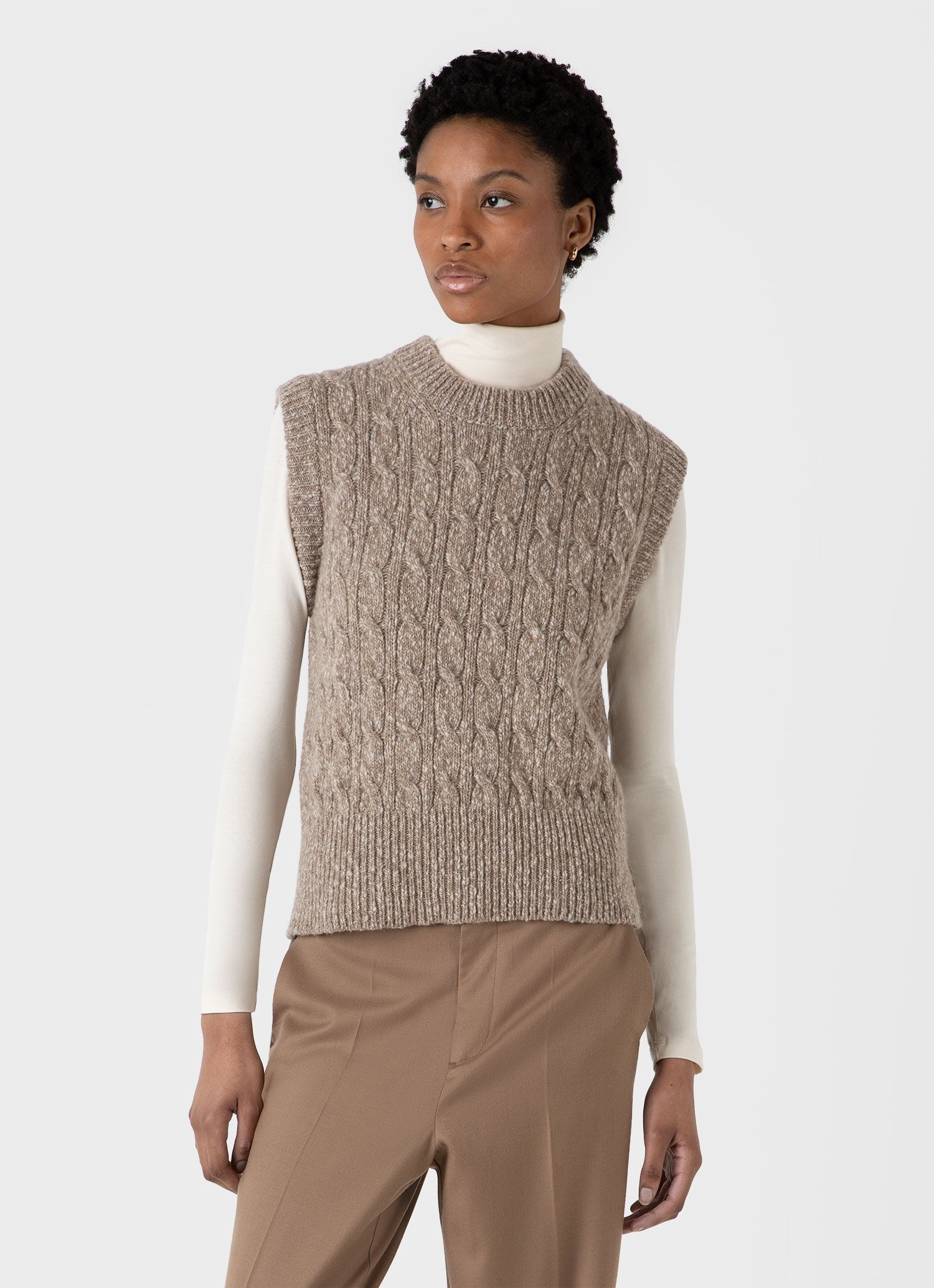 Cable Knit Vest - 1