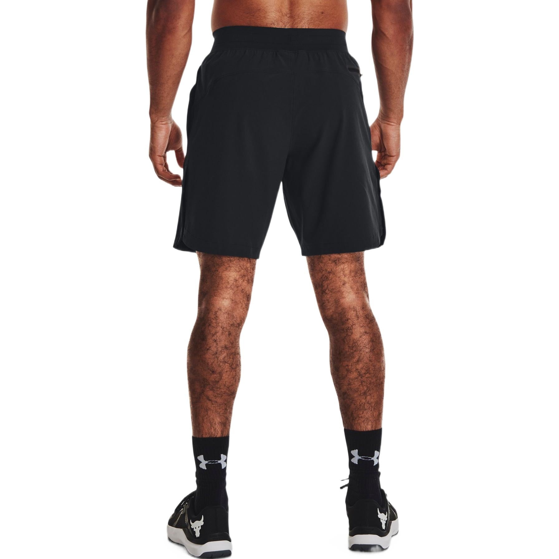 Under Armour Project Rock Snap Training Shorts 'Black White' 1361616-002 - 5