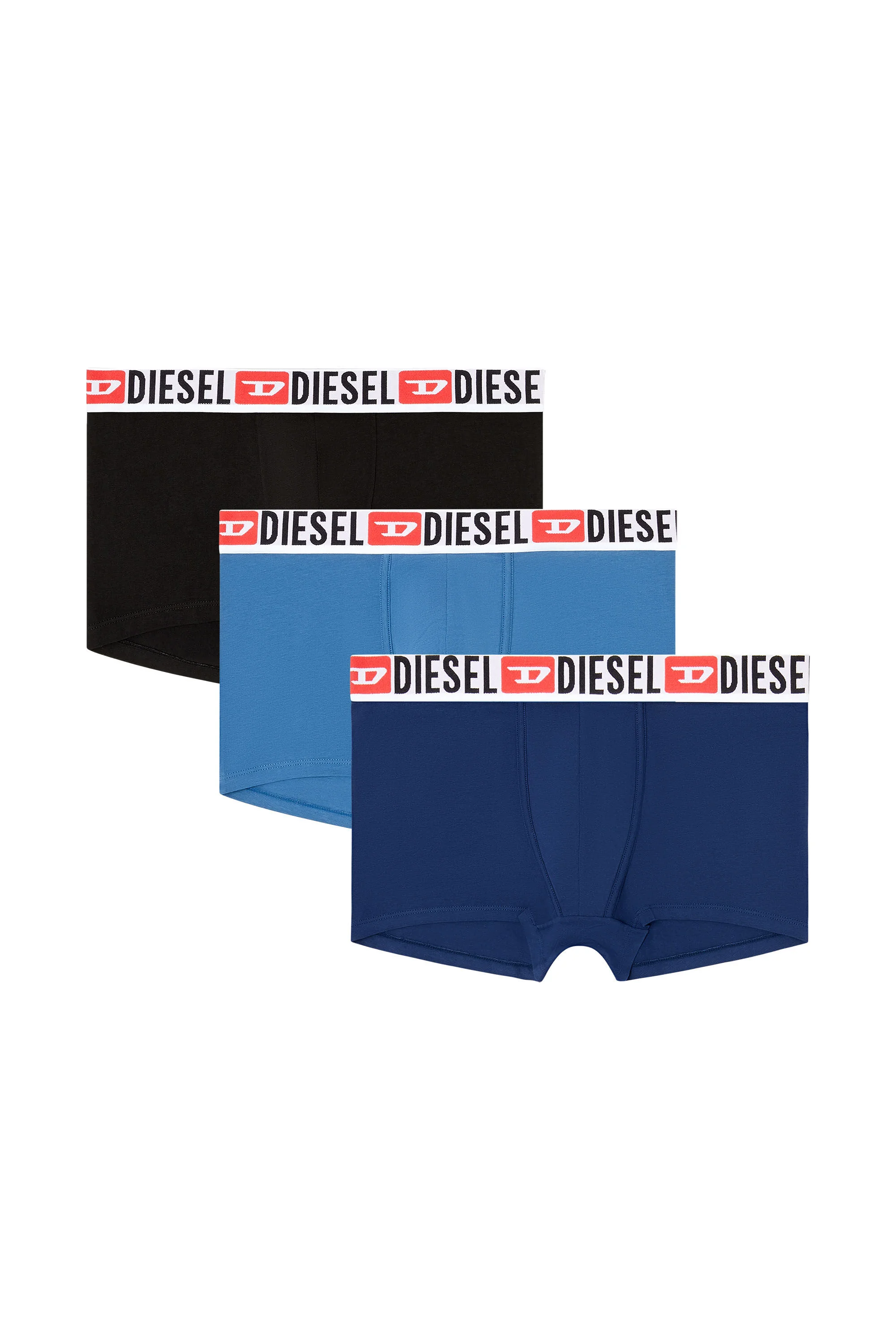 THREE-PACK OF ALL-OVER LOGO WAIST BOXERS - 1