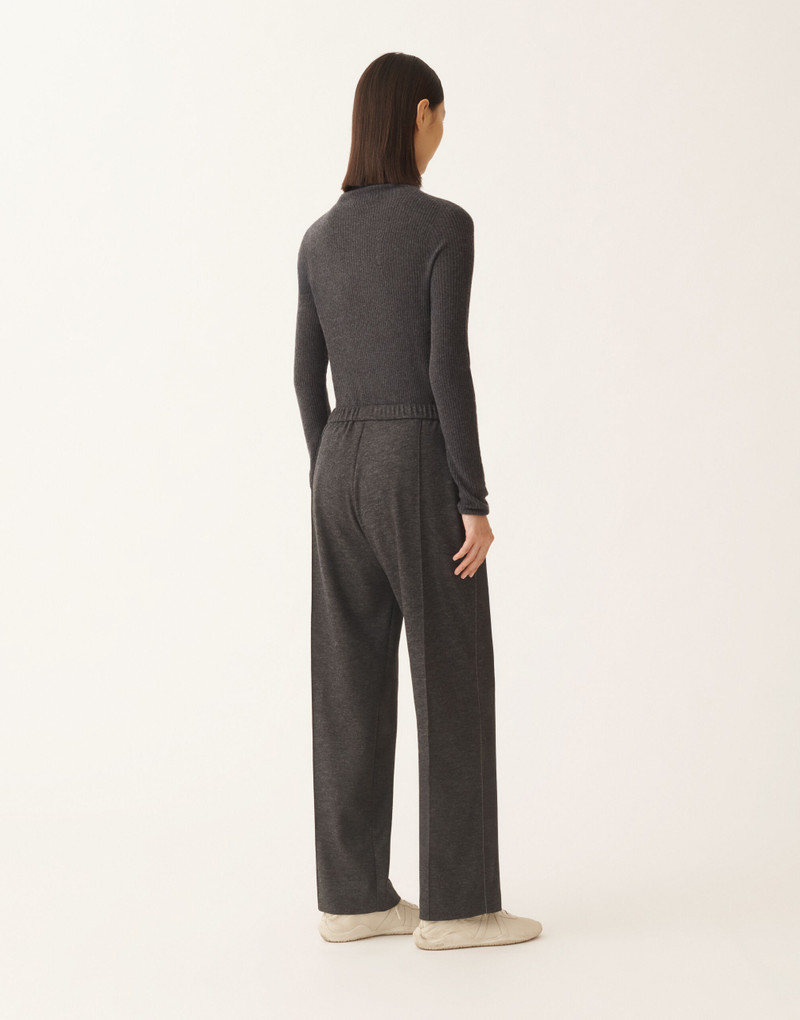 Gubbio trousers in boiled wool jersey 4