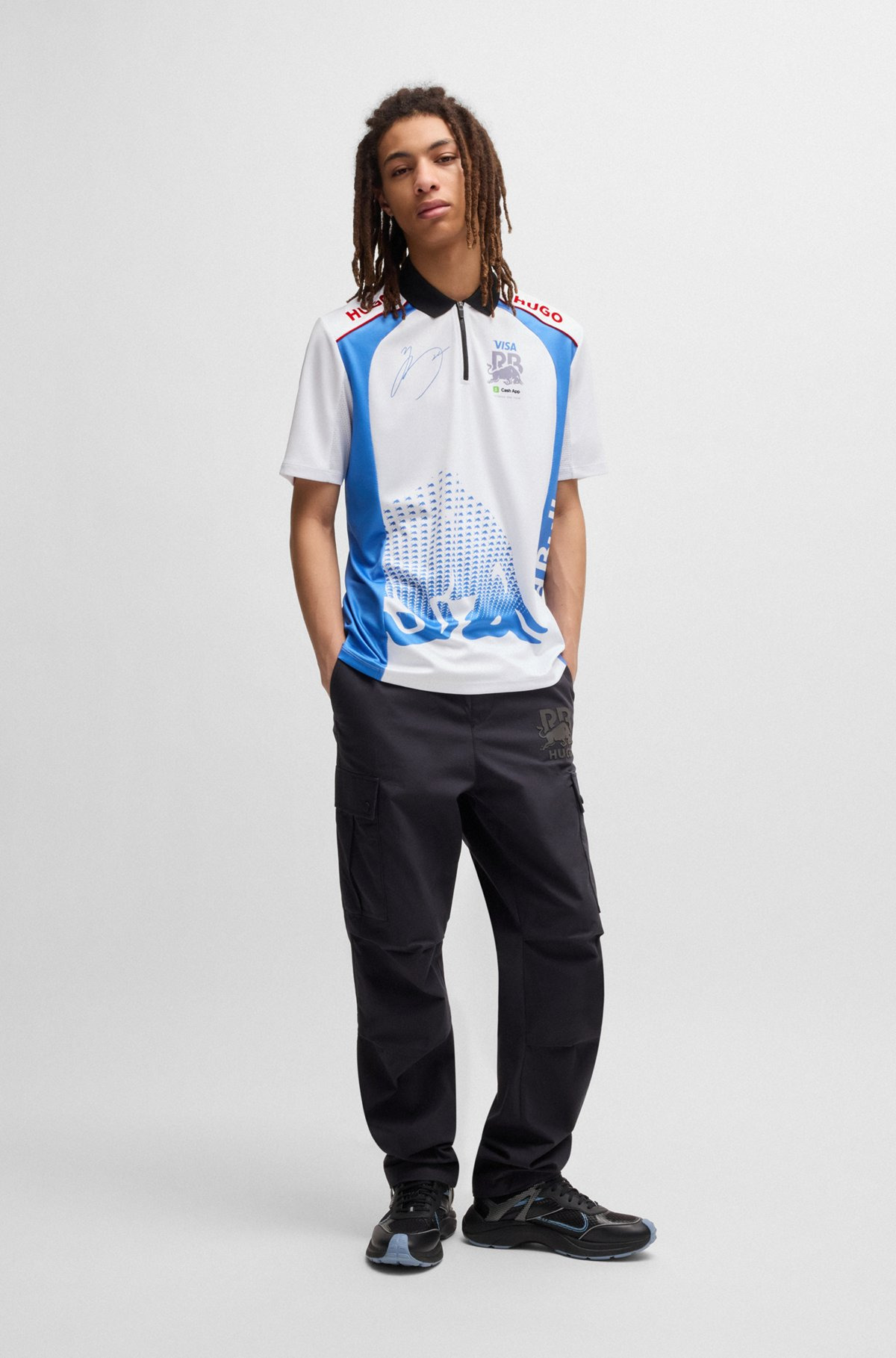 HUGO X VCARB POLO SHIRT WITH YUKI TSUNODA ARTWORK - 4