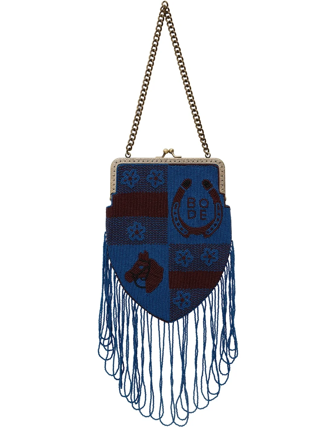 Blue & Burgundy Capri Bag - 1