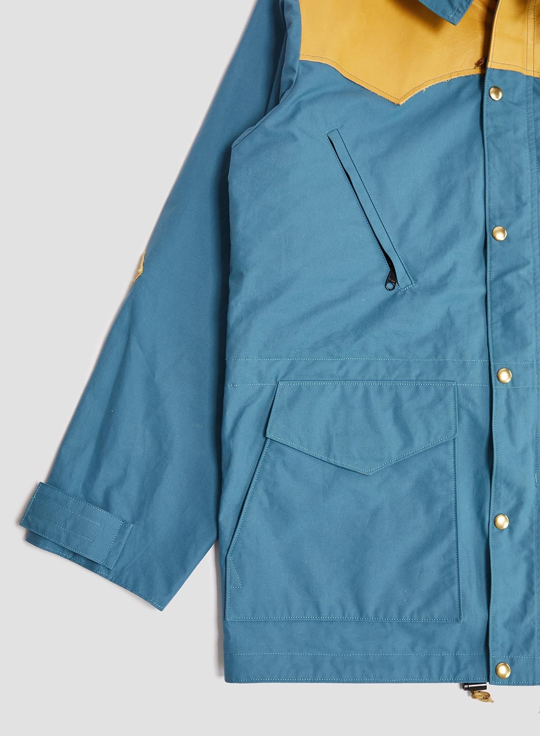 Rocky Mountain Featherbed x Nigel Cabourn Mountain Parka Dry Wax in Blue - 7