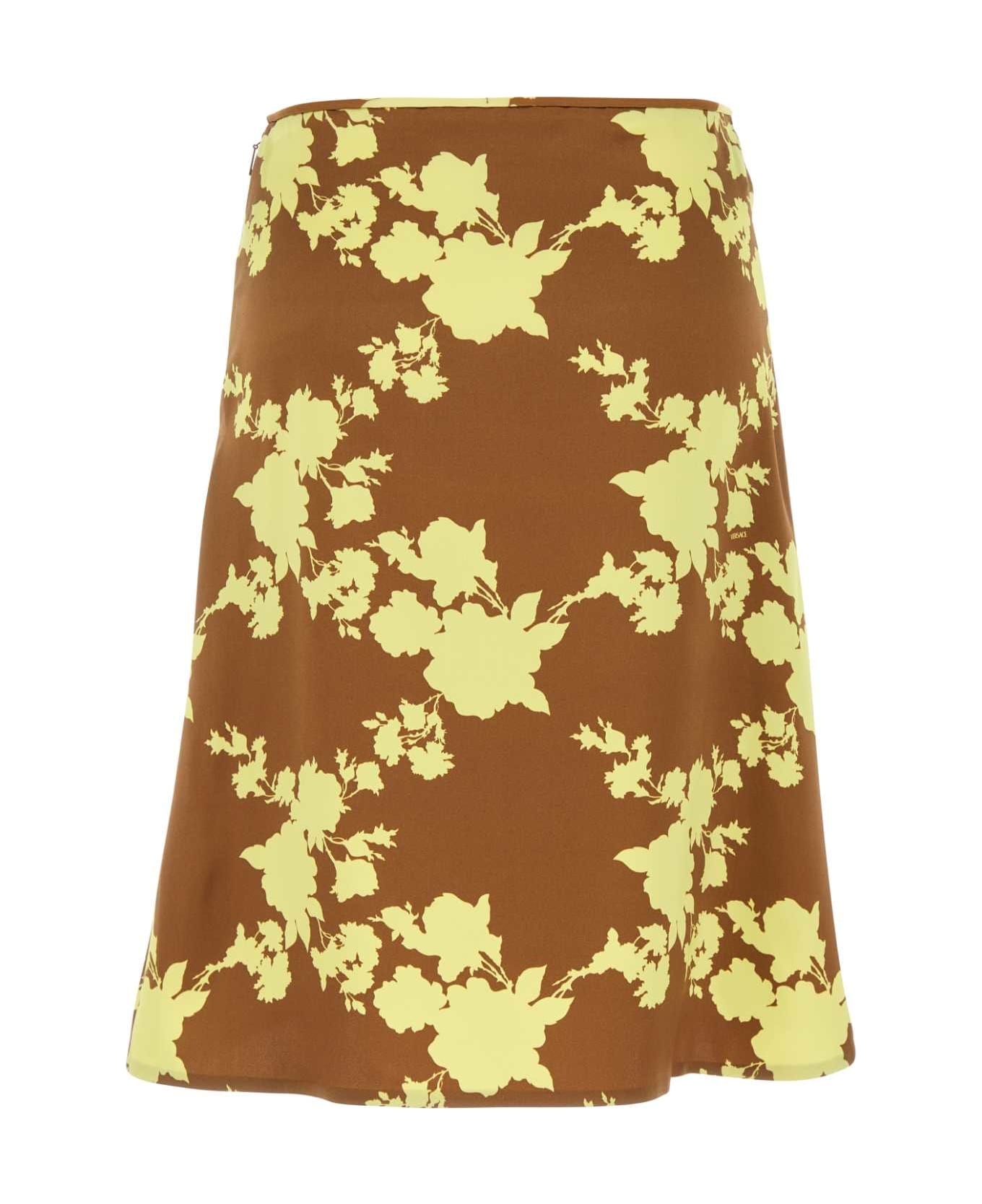 Printed Satin Skirt - 2