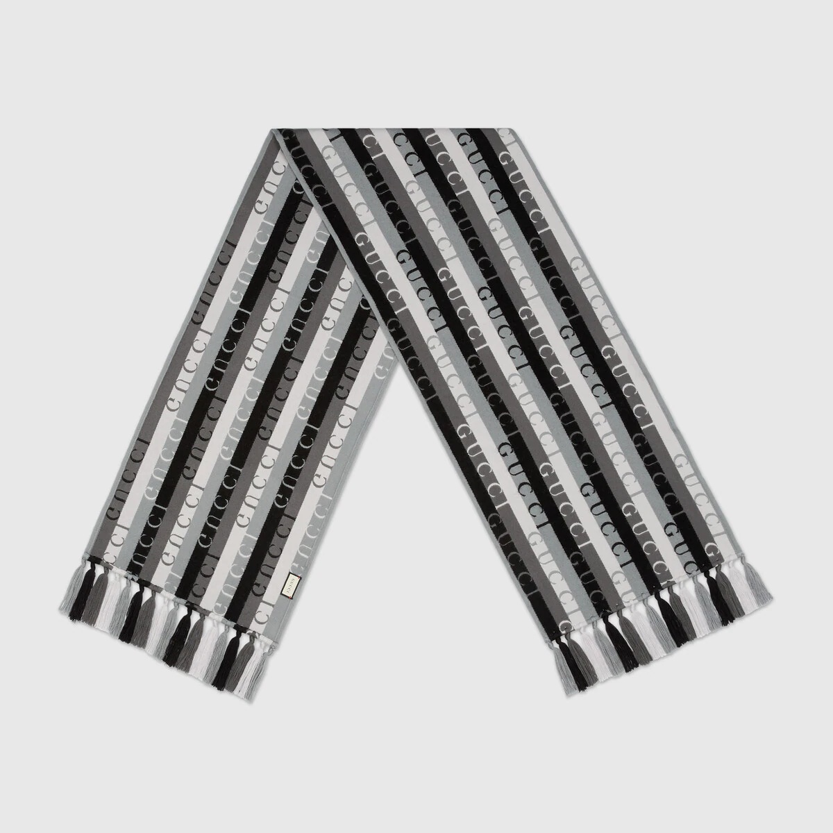 Gucci stripe wool scarf - 2