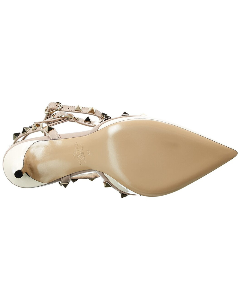Valentino Rockstud Caged 65 Patent Ankle Strap Pump 4