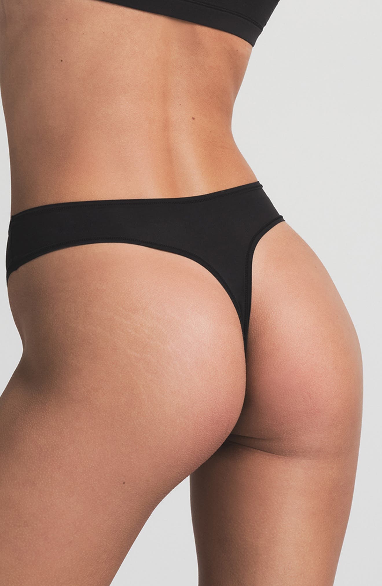 SKIMS Fits Everybody Thong in Onyx at Nordstrom - 2