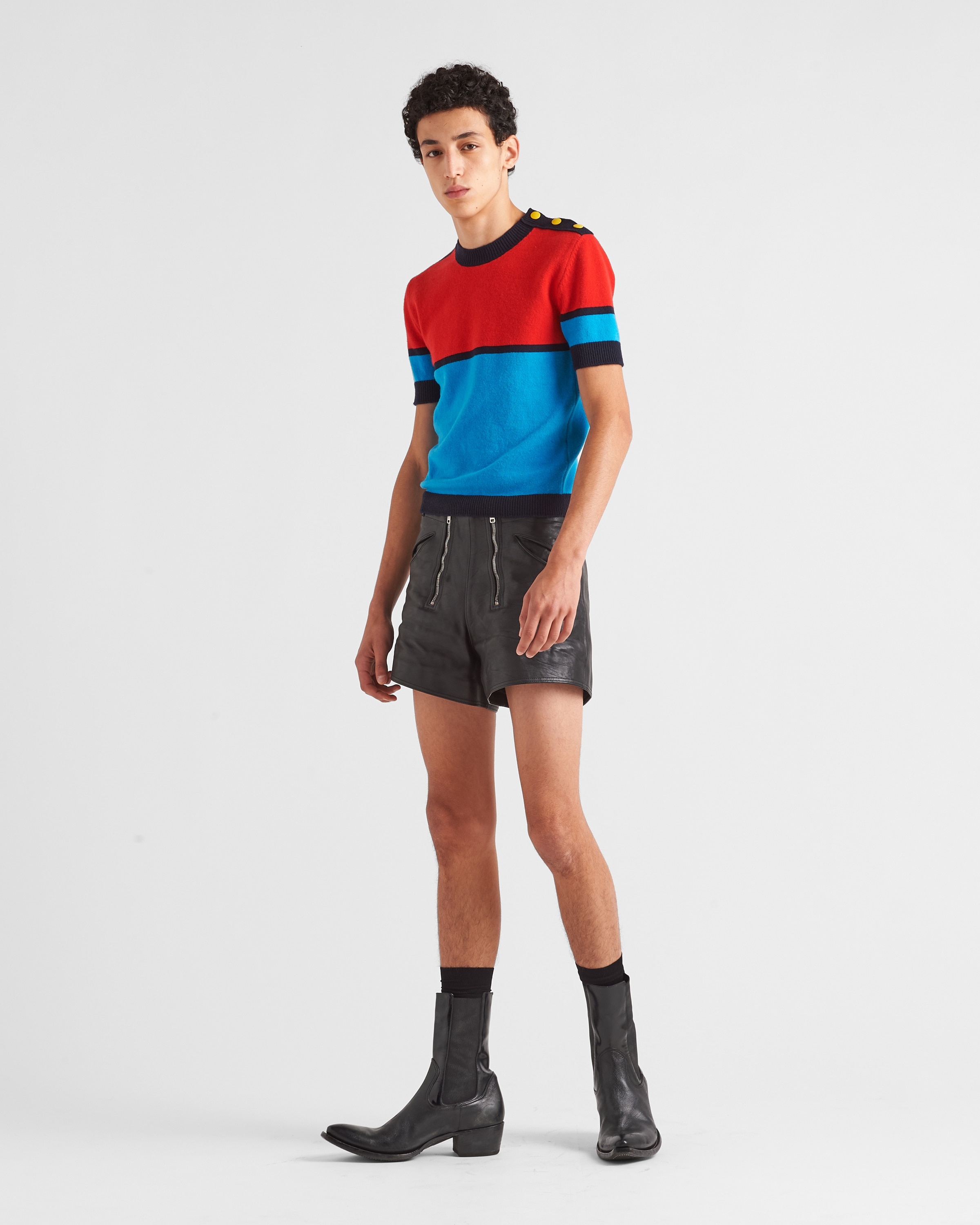 Short-sleeved lambswool sweater - 2