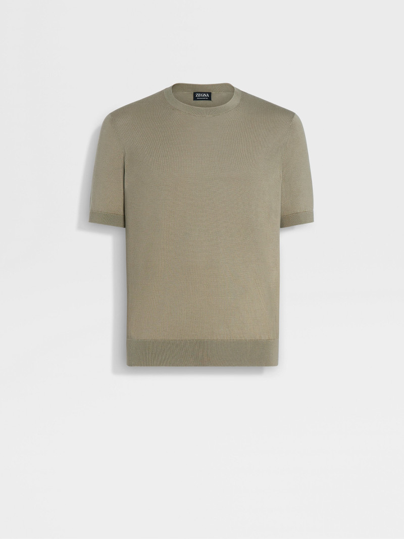 OLIVE GREEN PREMIUM COTTON T-SHIRT 1