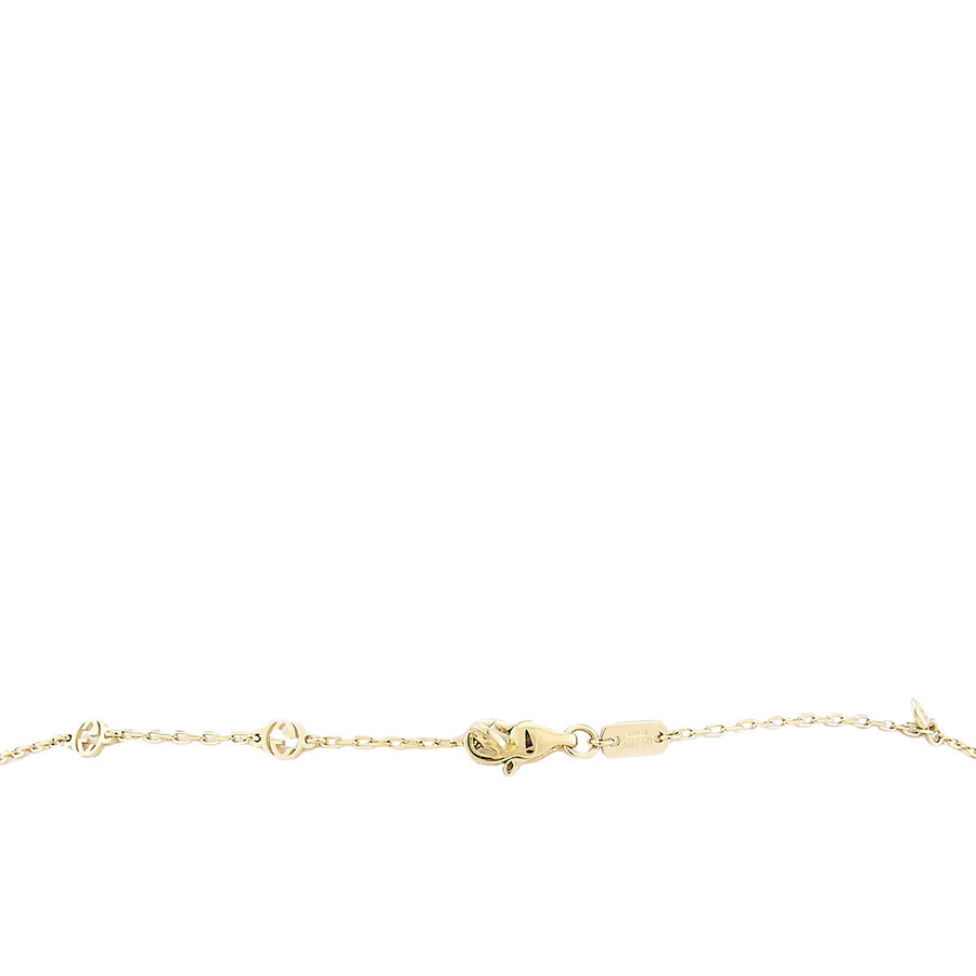 Gucci Interlocking G 18Ct Yellow Gold 0.27Ct Diamond Necklace - Ybb729402002 - 5