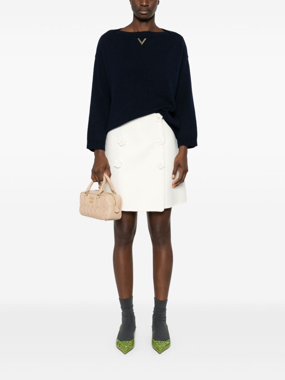logo-plaque sweater - 2
