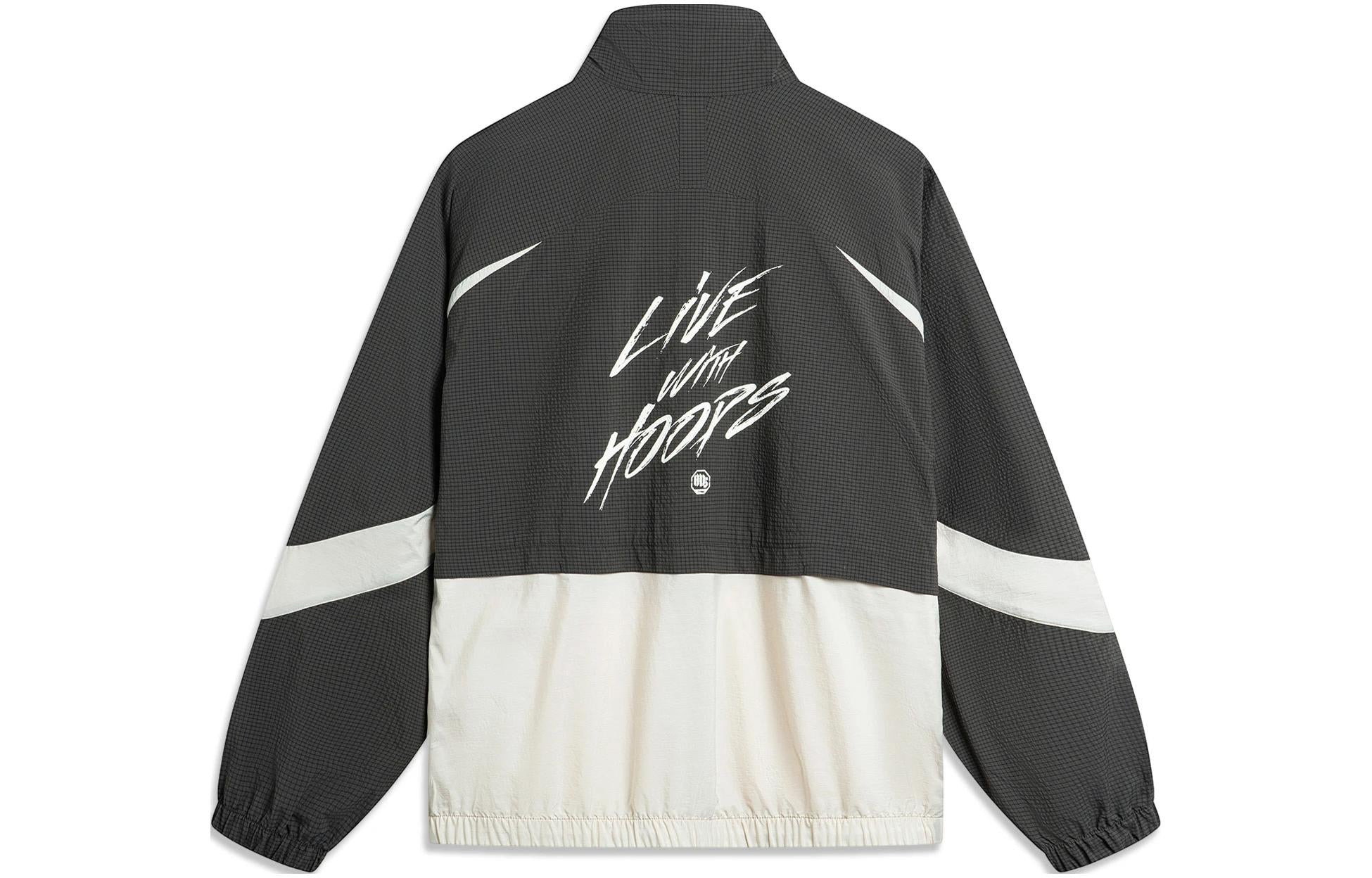 Li-Ning BadFive Graphic Jacket 'Grey White' AFDU419-6 - 2