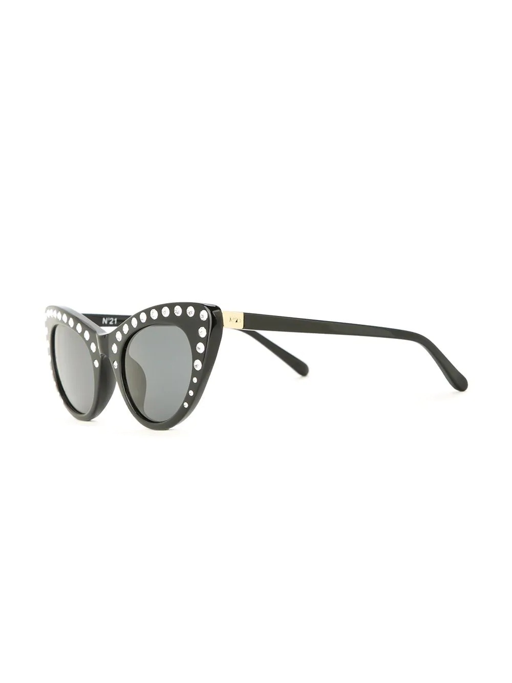 crystal-embellished cat eye sunglasses - 2