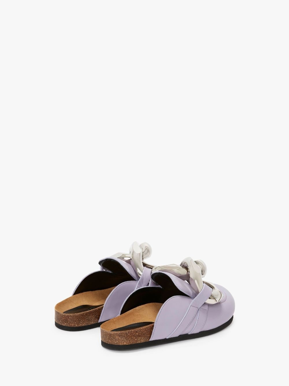 CHAIN LOAFER LEATHER MULES - 3