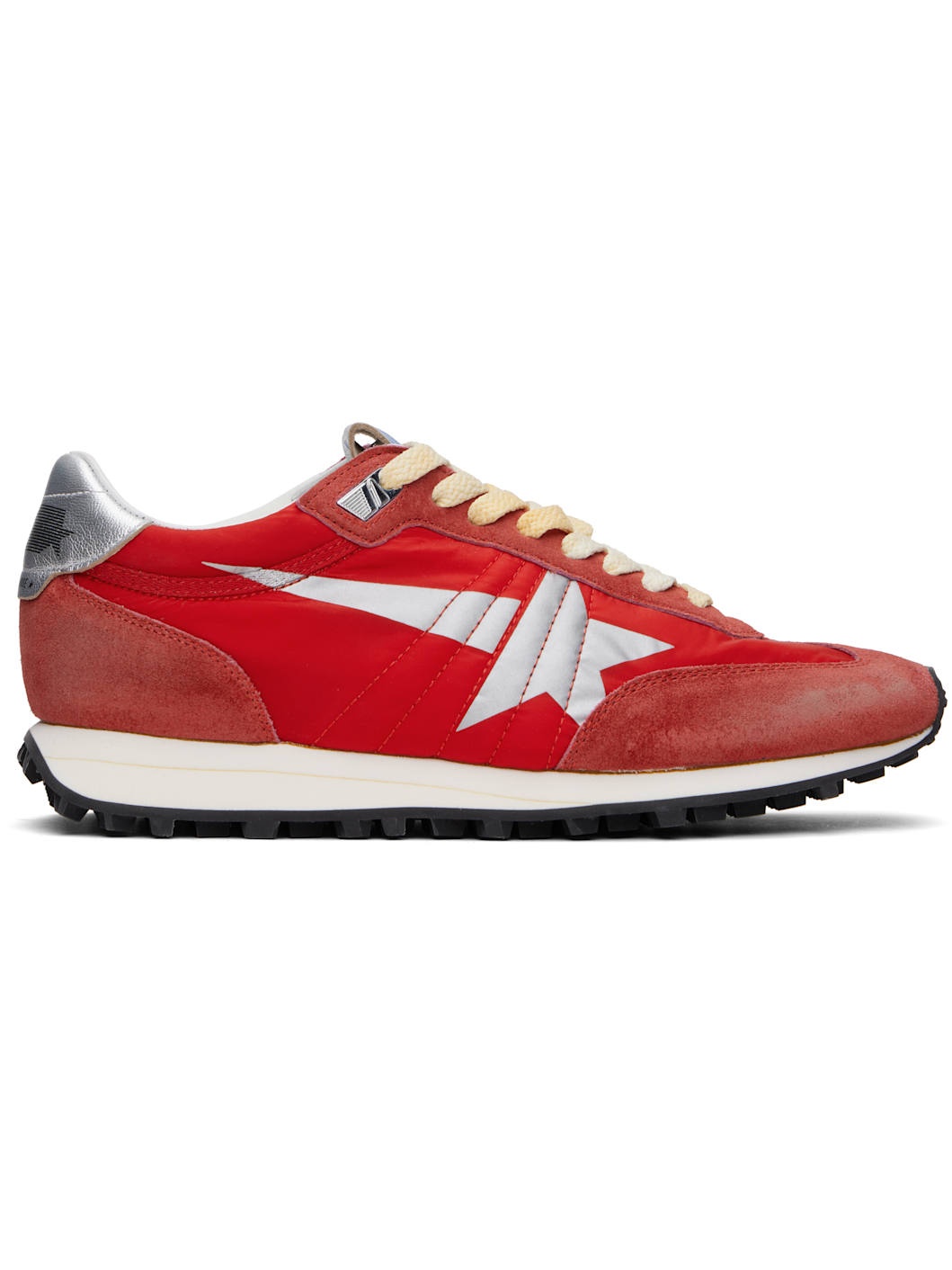 Red & Silver Marathon Sneakers - 1