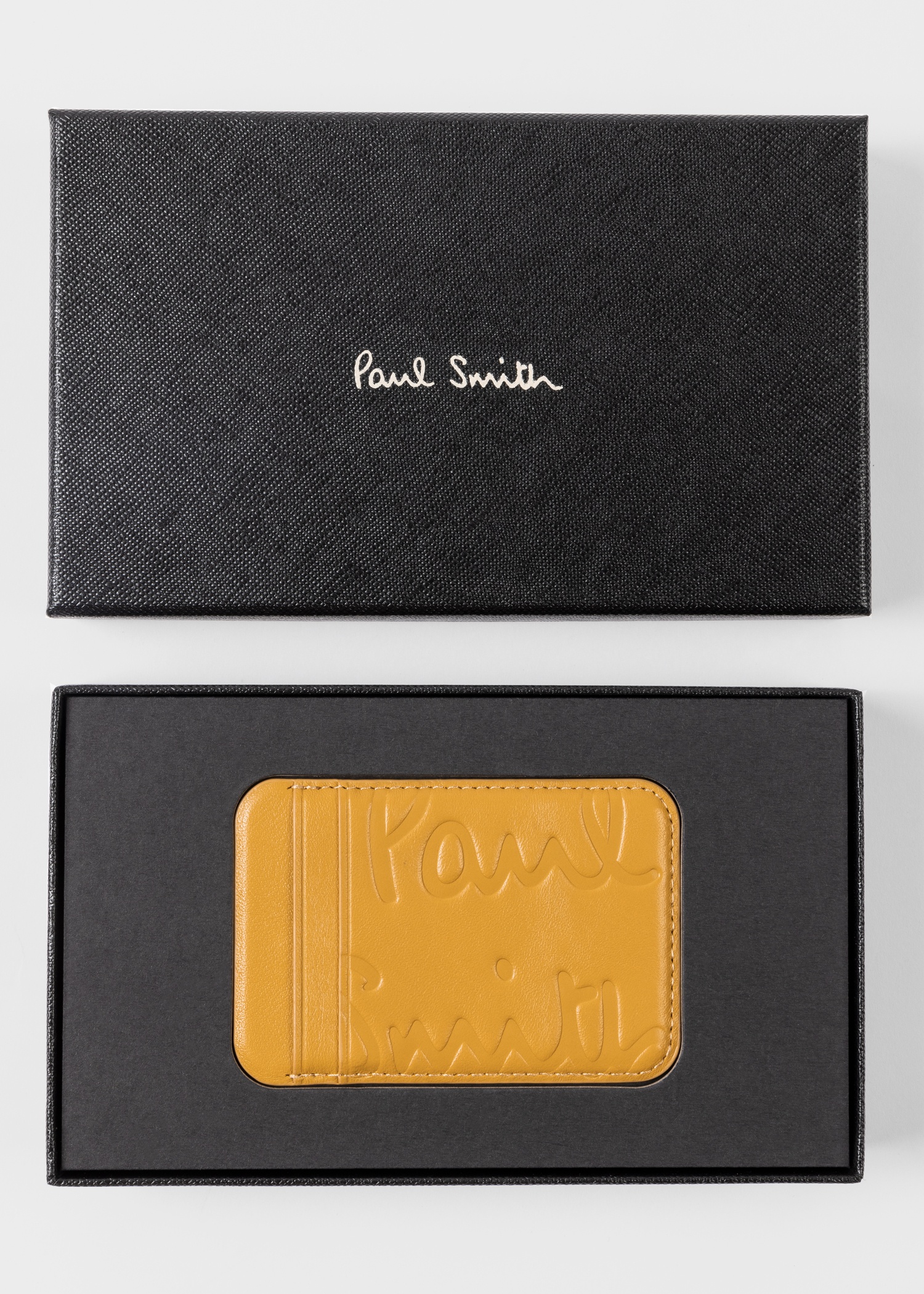 Paul Smith + Native Union Yellow Leather Magsafe Magnetic iPhone Wallet - 4